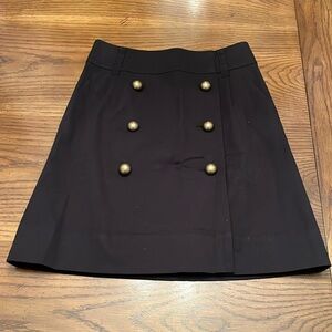 Victoria's Secret Black Skirt with Gold Buttons